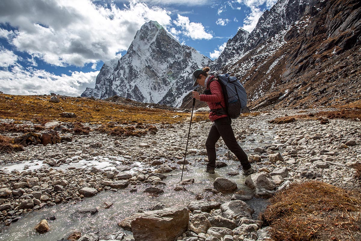 Hiking boot (hiking through stream in Nepal)