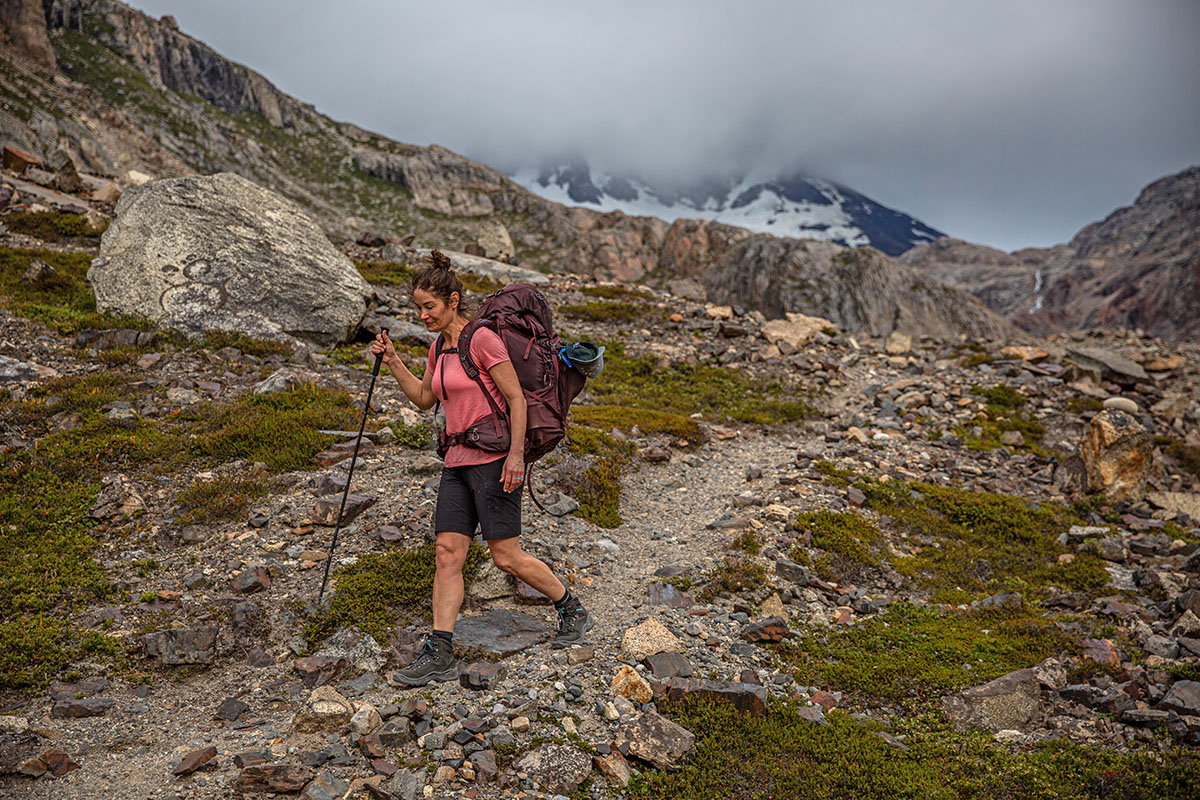 Hiking boot (shuttling heavy pack with Lowa Renegade GTX Mid)