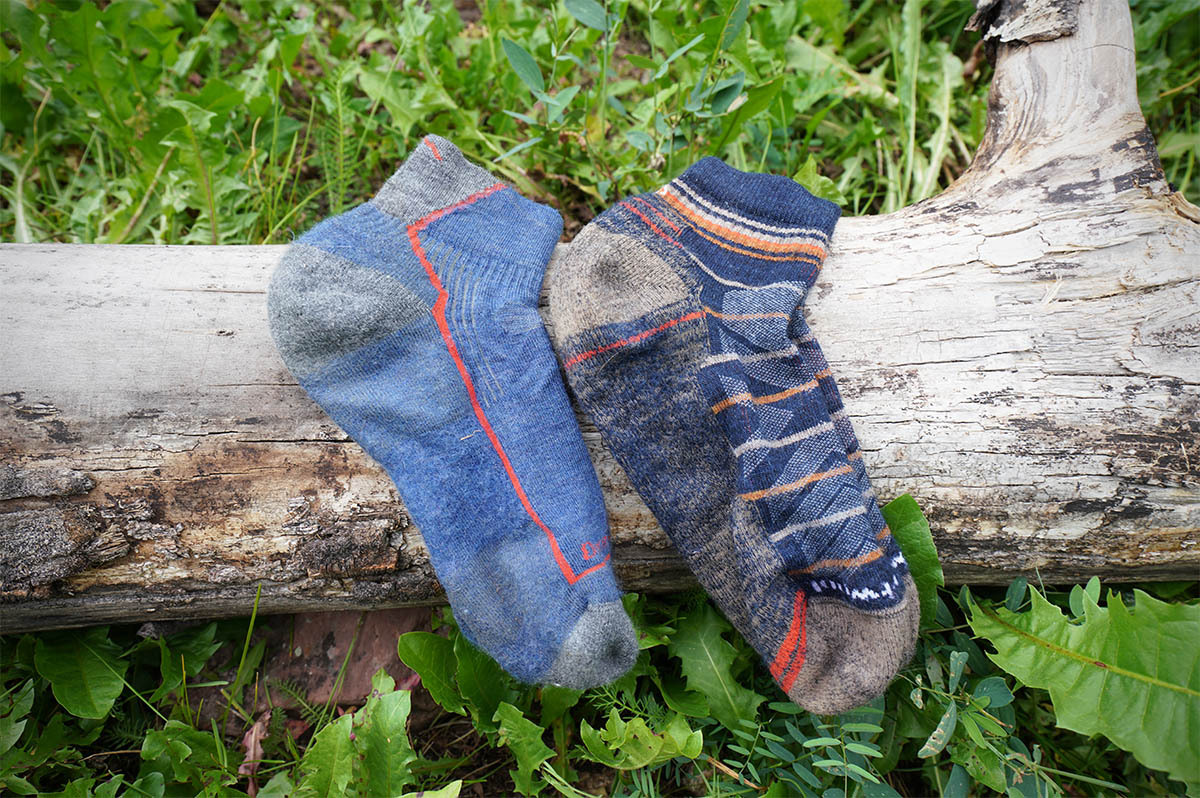 Hiking socks (Darn Tough next to Smartwool)