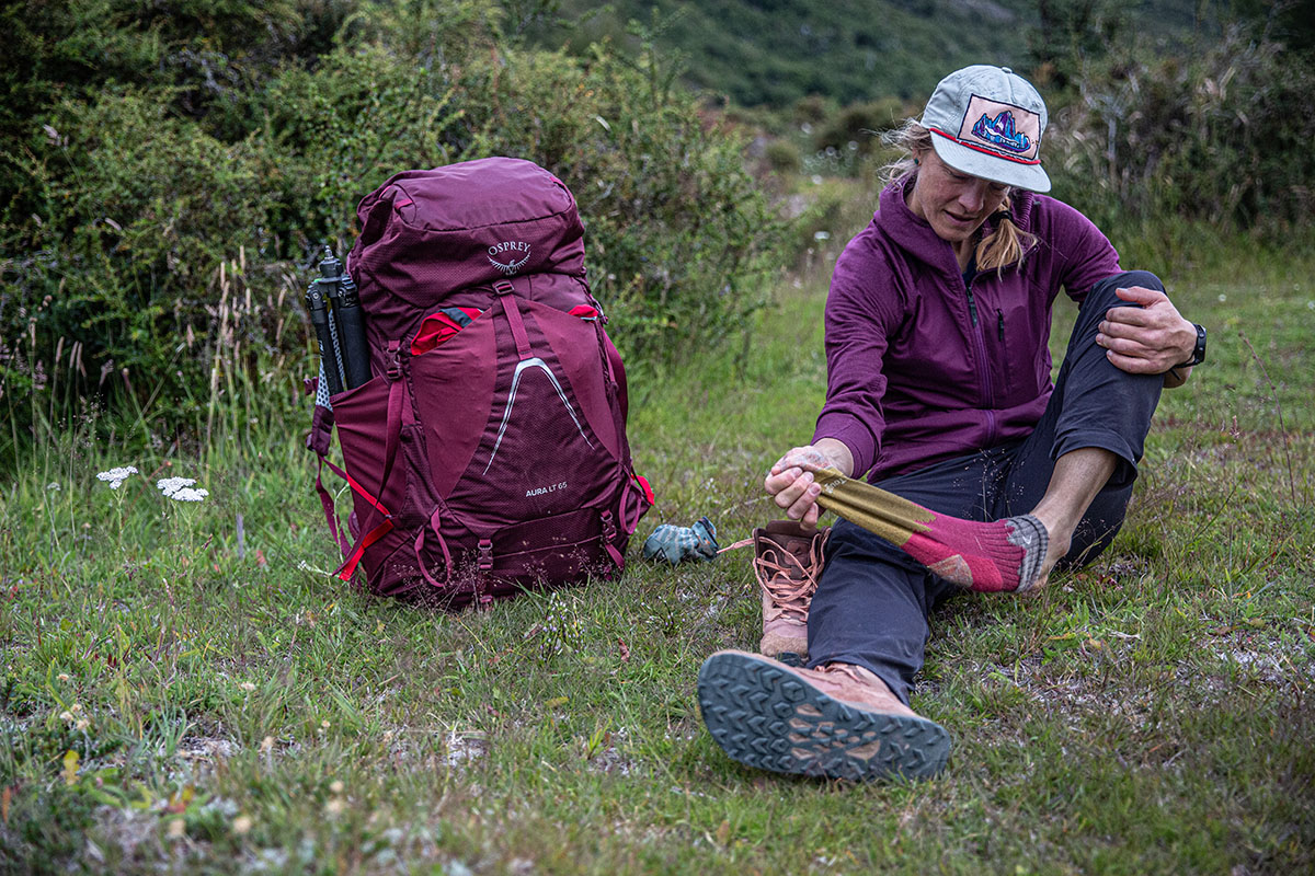 Hiking socks (taking socks off on backpacking trip)