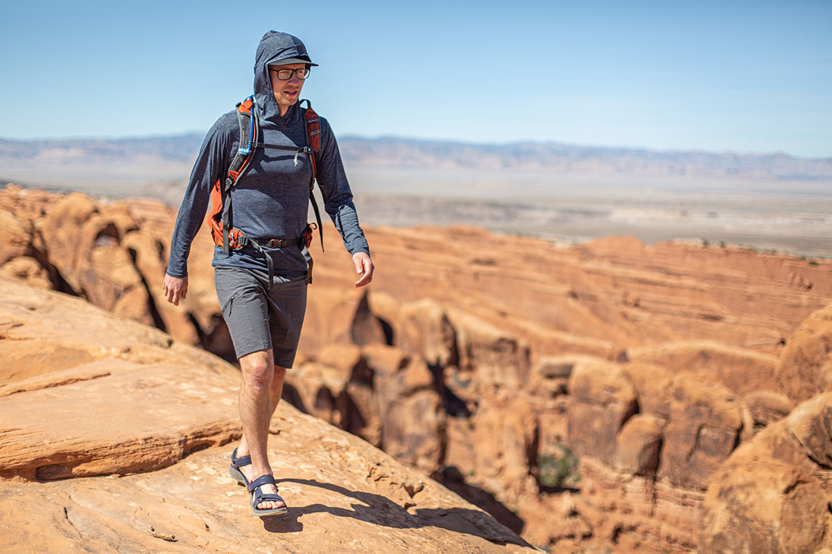 Hiking shorts (hiking in Utah in Outdoor Research Ferrosi)
