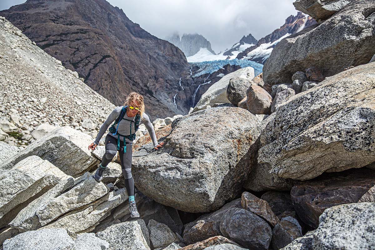 Hiking in Patagonia (Gregory Sula hydration pack)