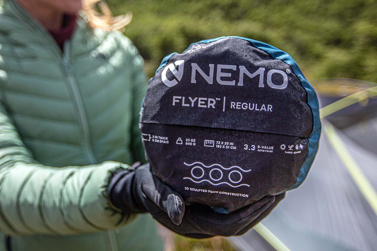 Nemo Flyer sleeping pad (ASTM rating)