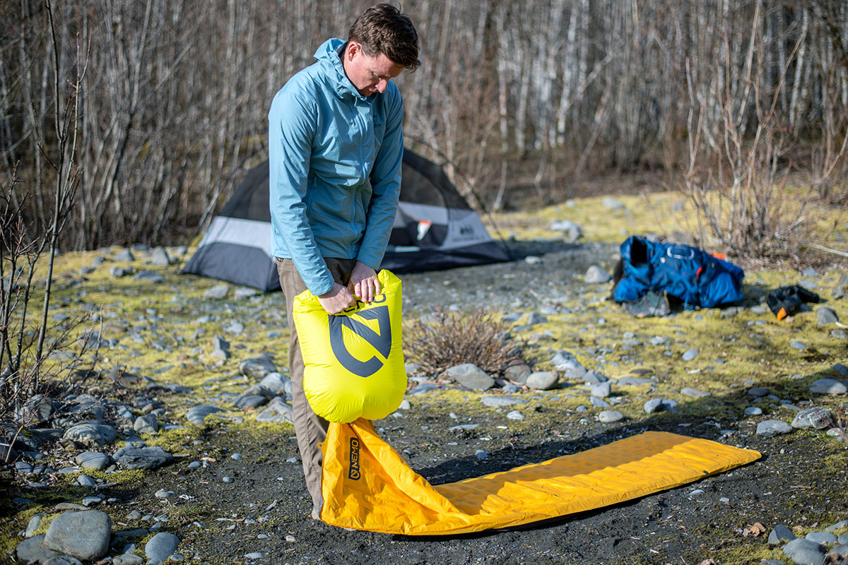 Sleeping pad (Nemo Tensor inflating)