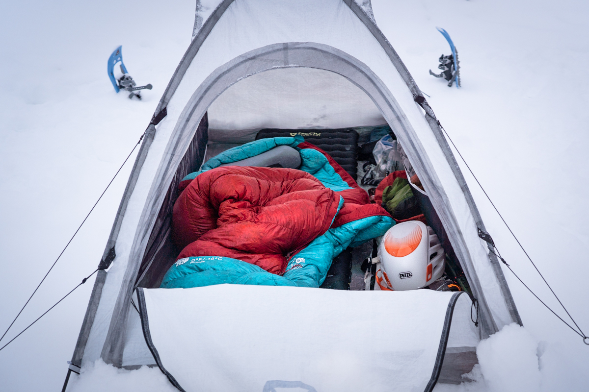Testing the Nemo Tensor EC backpacking sleeping pad on a winter climbing trip in CO