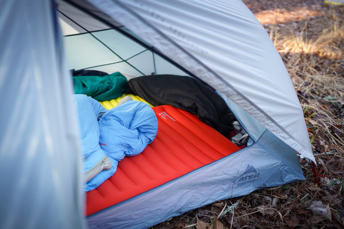 Testing the Therm a Rest NeoLoft backpacking sleeping pad in Chattanooga