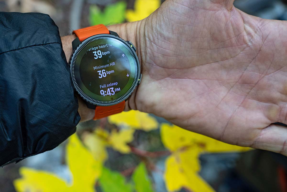 Sports watch (heart rate data on Suunto Vertical Titanium Solar)