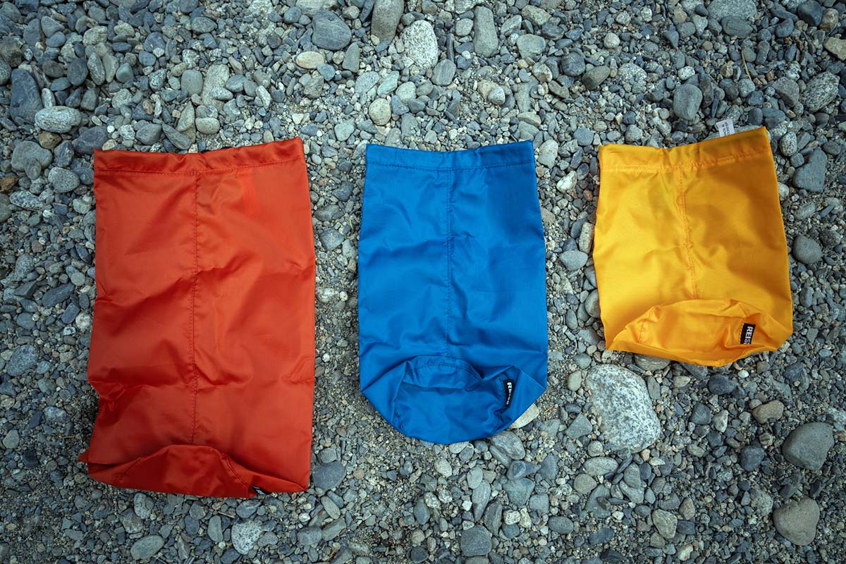 REI Co-op Ditty Bags (stuff sack capacities)