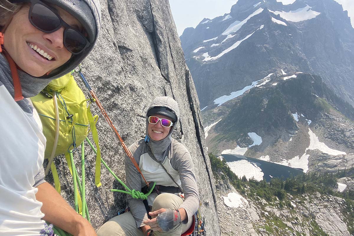 Matching sun shirts (rock climbing)