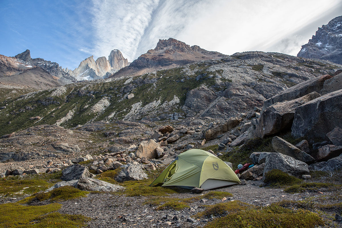 Best tent brands (NEMO Dagger OSMO 2P in Patagonia)