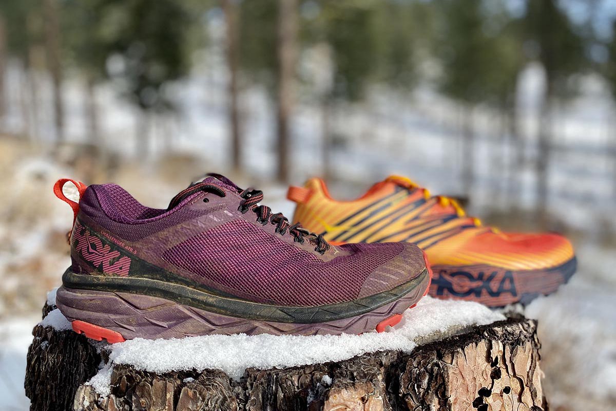 saucony trail running shoes hoka