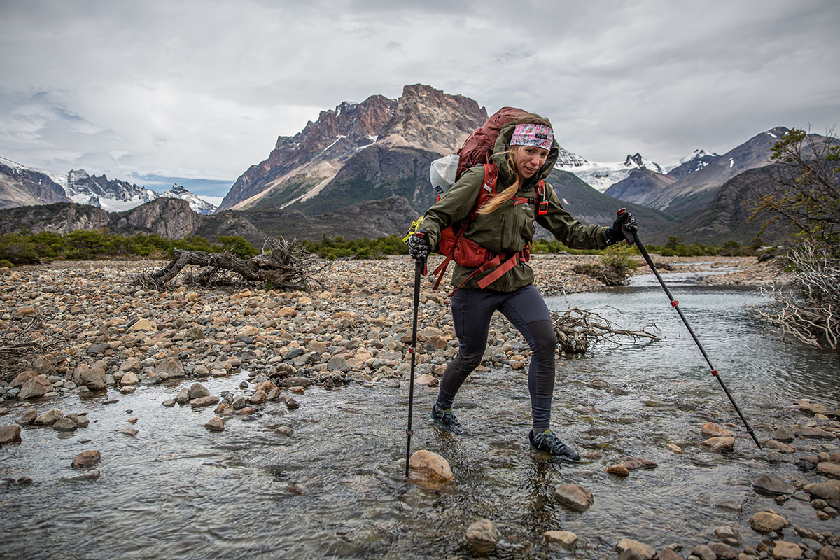 Trekking poles (crossing river with BD poles)