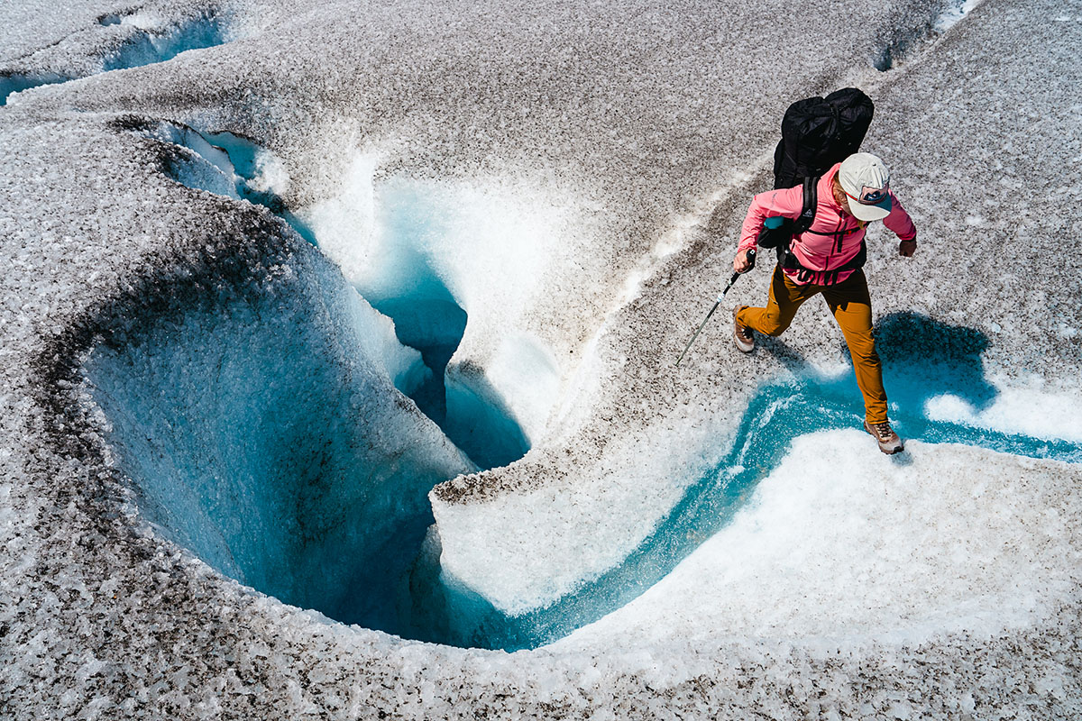 Waterproof Hiking Boots (hiking on glacier)