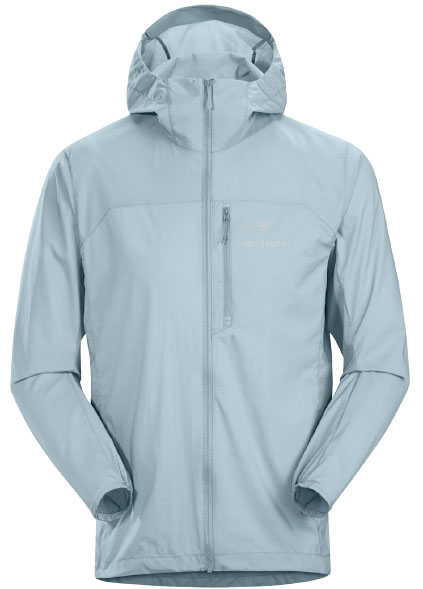 Arc'teryx Squamish Hoody windbreaker jacket (light blue)