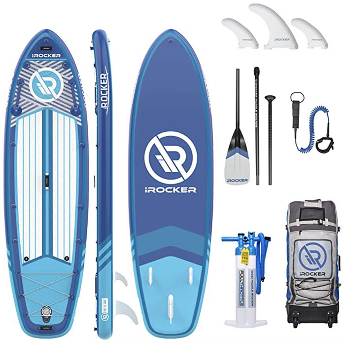 10' Inflatable Stand Up Paddle Board Adjustable Fin Paddle with complete kit 