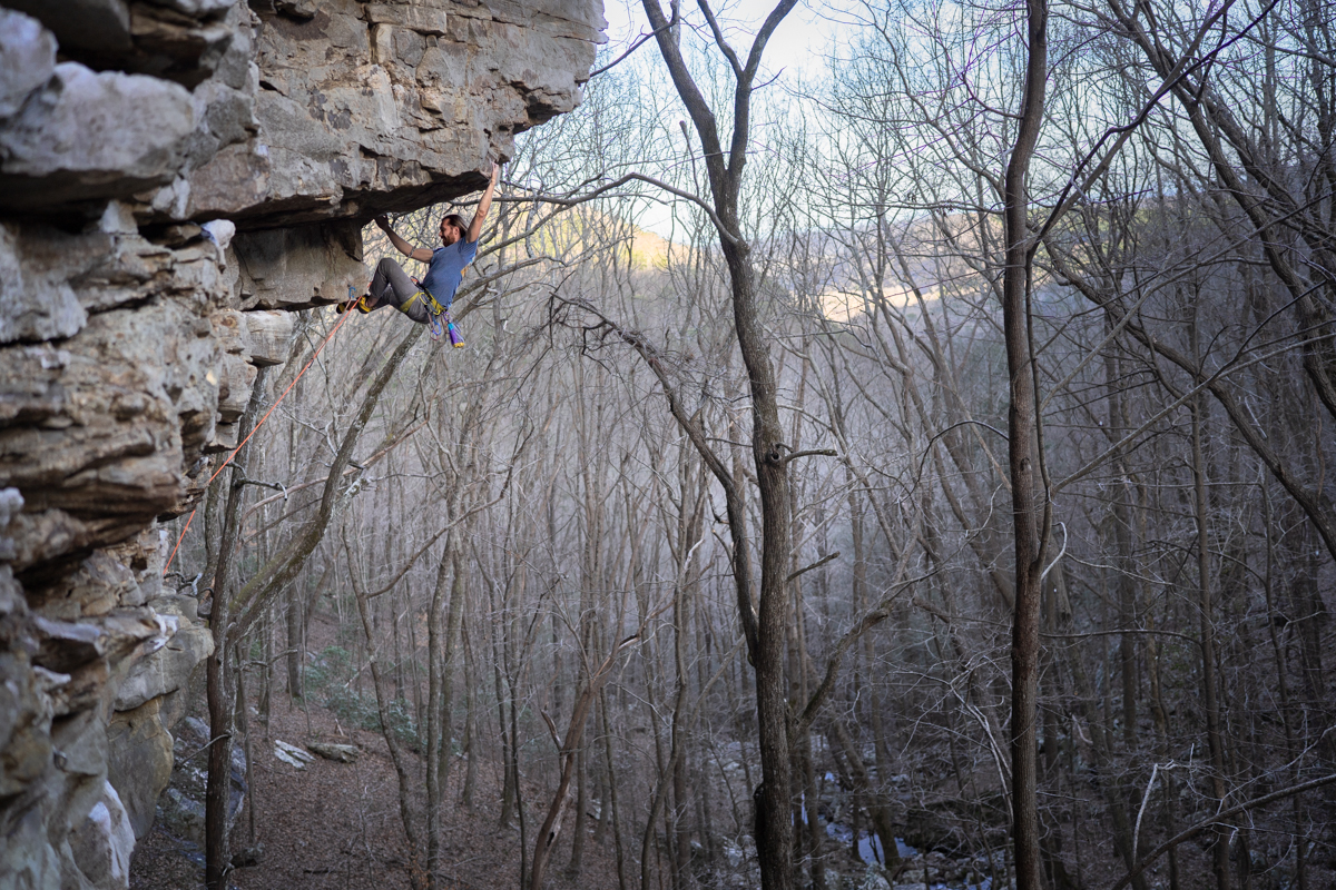 Men's Climbing Pants (climbing steep sport lines in Chattanooga)