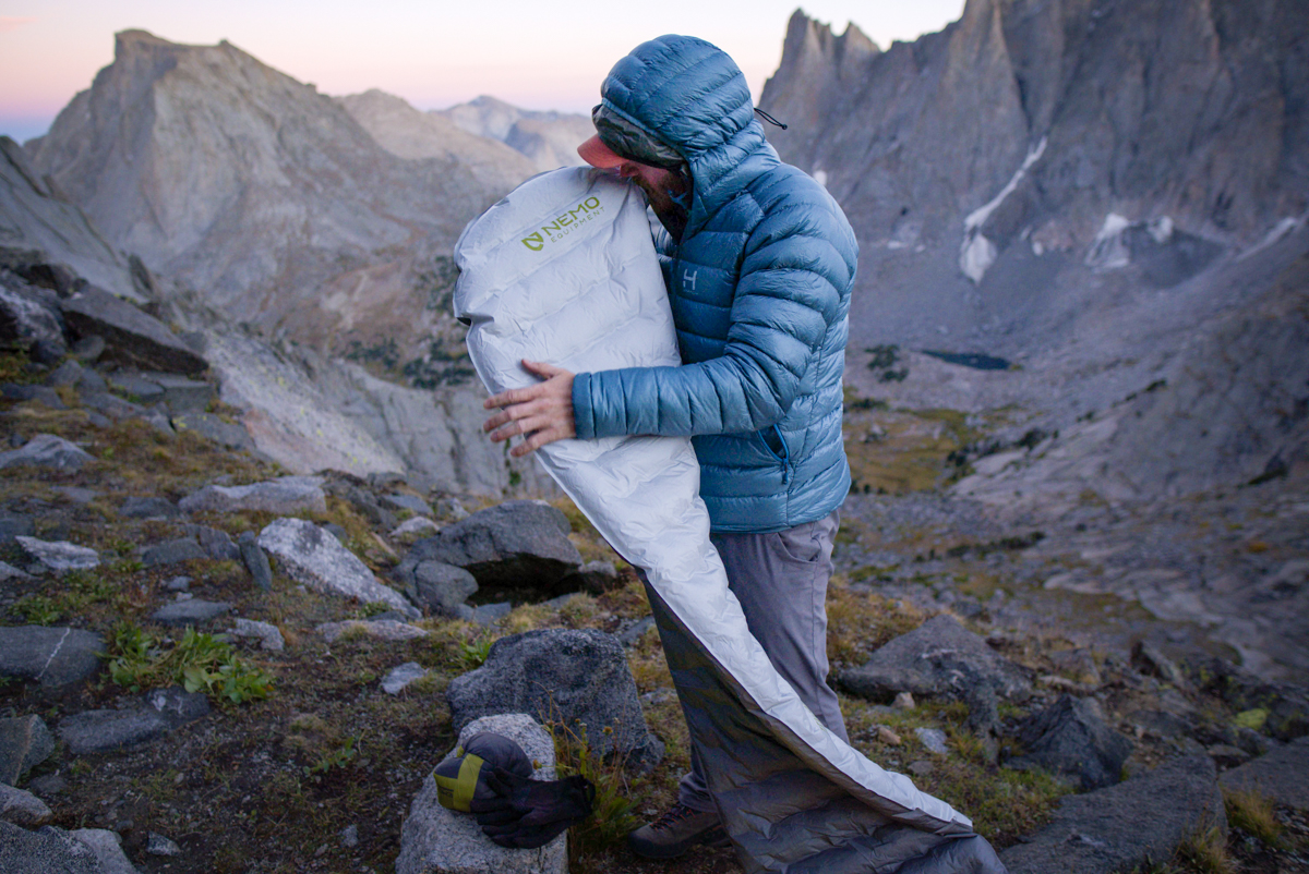 Testing the Himali Accelerator Men's Down Jacket on a multi-day climb in the Winds