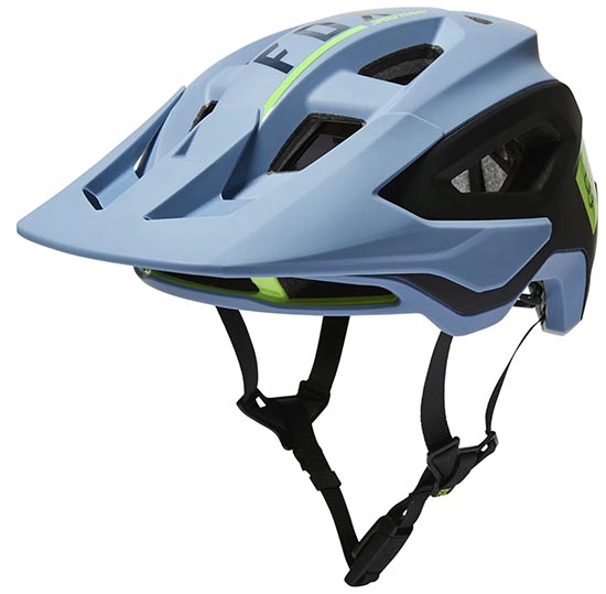 High-tech bike helmet with face shield airbag