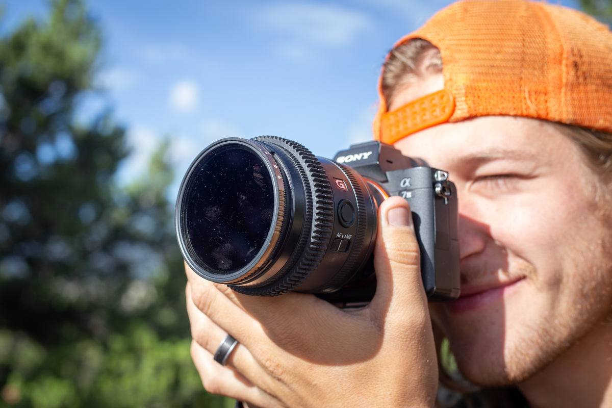 Cameras for Hiking and Backpacking (ND Filter on a Sony)