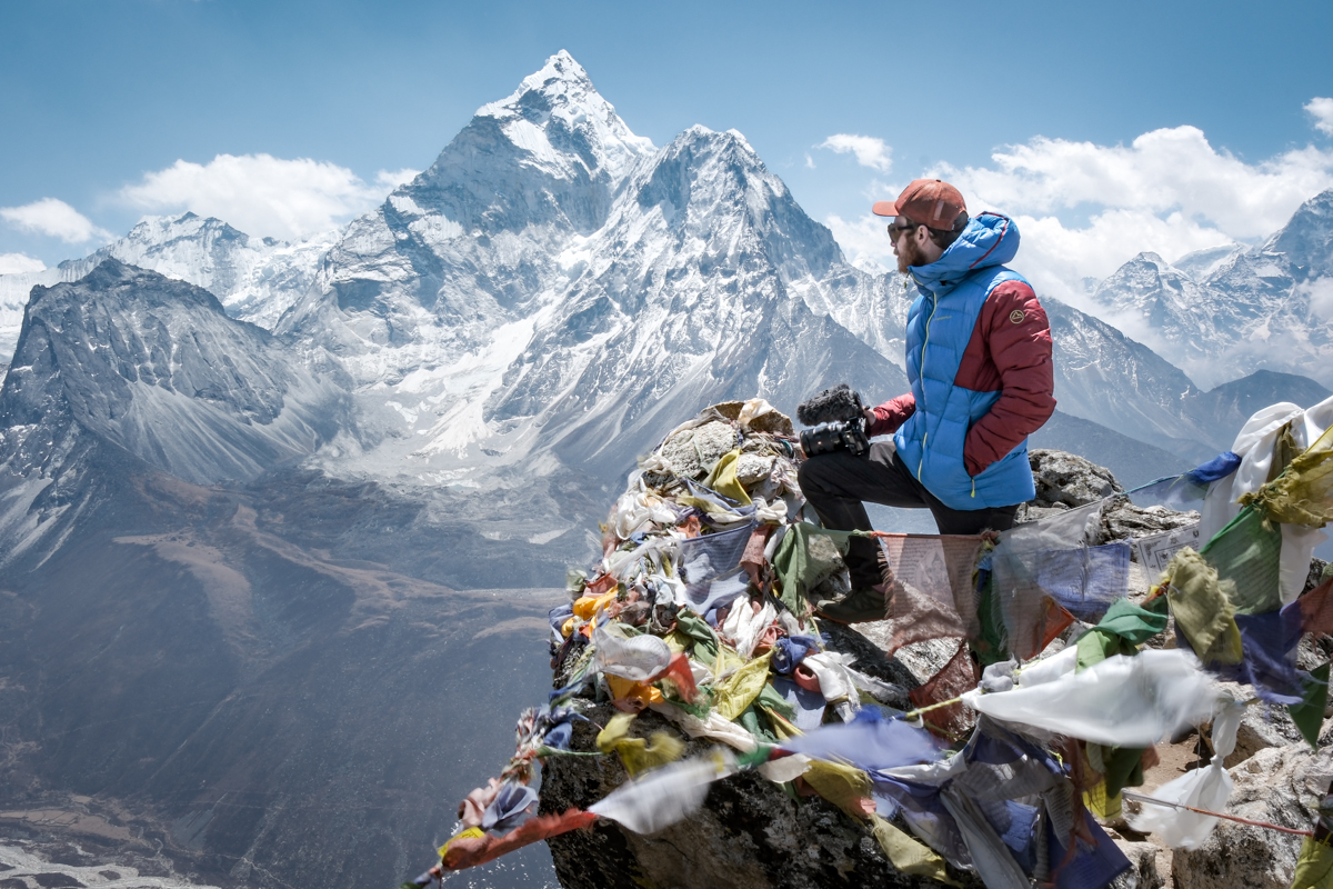 Filming in Nepal