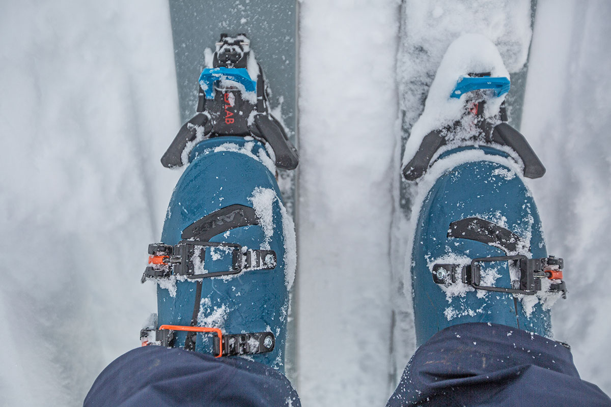 Backcountry ski boots (Lange XT3 with Salomon Shift bindings)