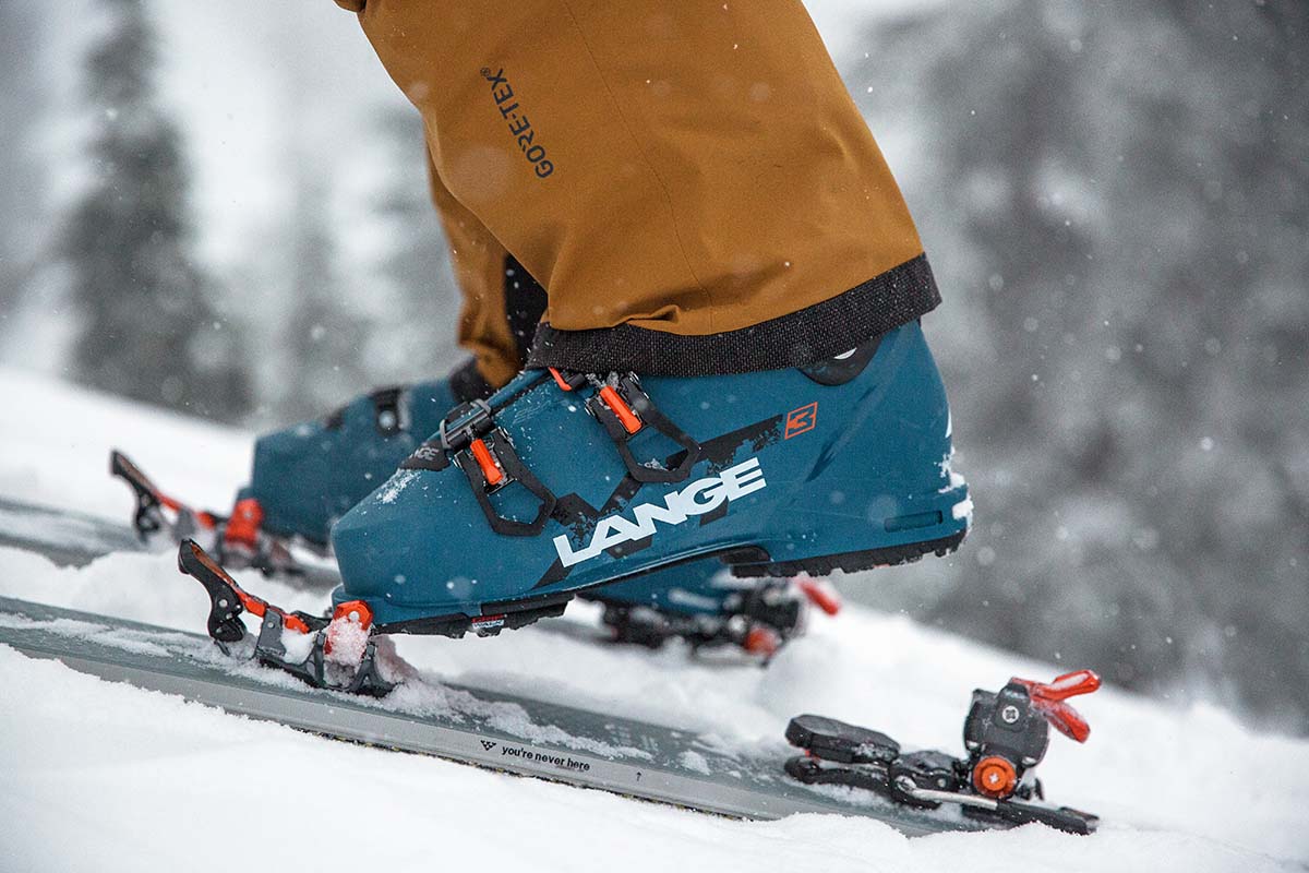 Skinning in the Lange XT3 Free backcountry ski boot