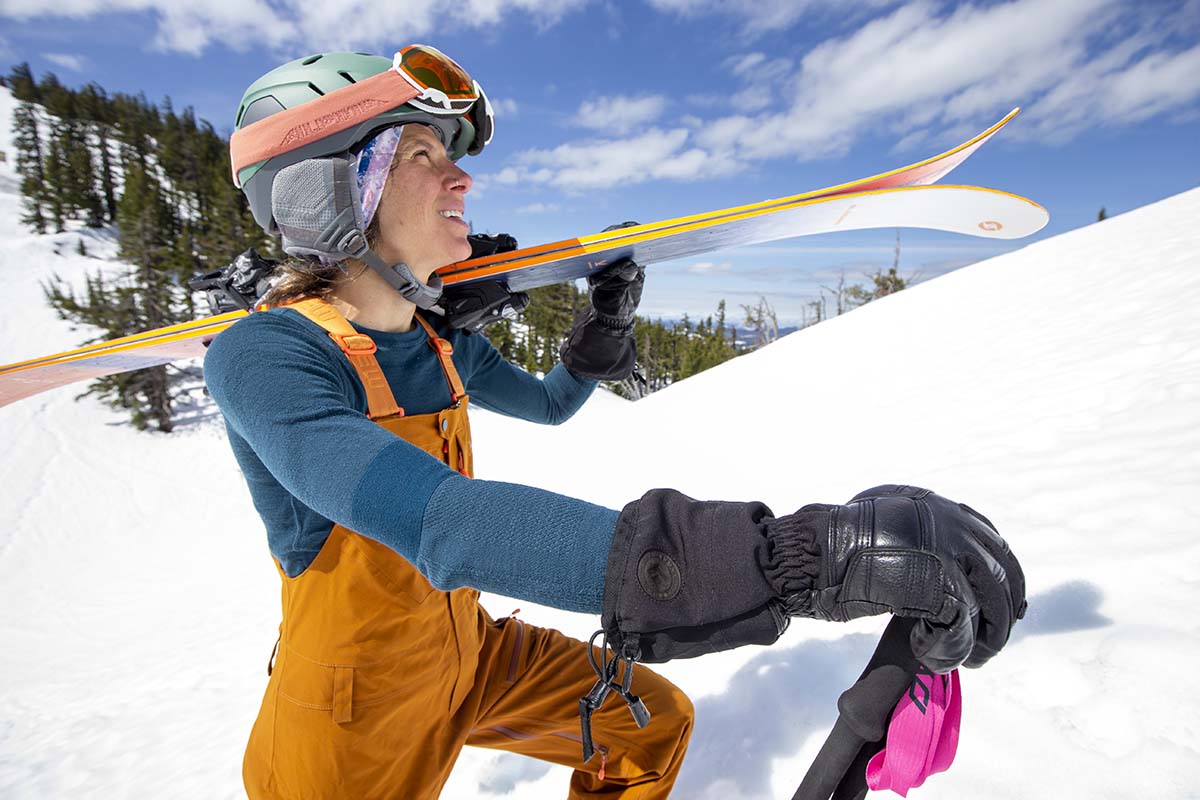 Booting uphill in the Smartwool Intraknit Thermal baselayer