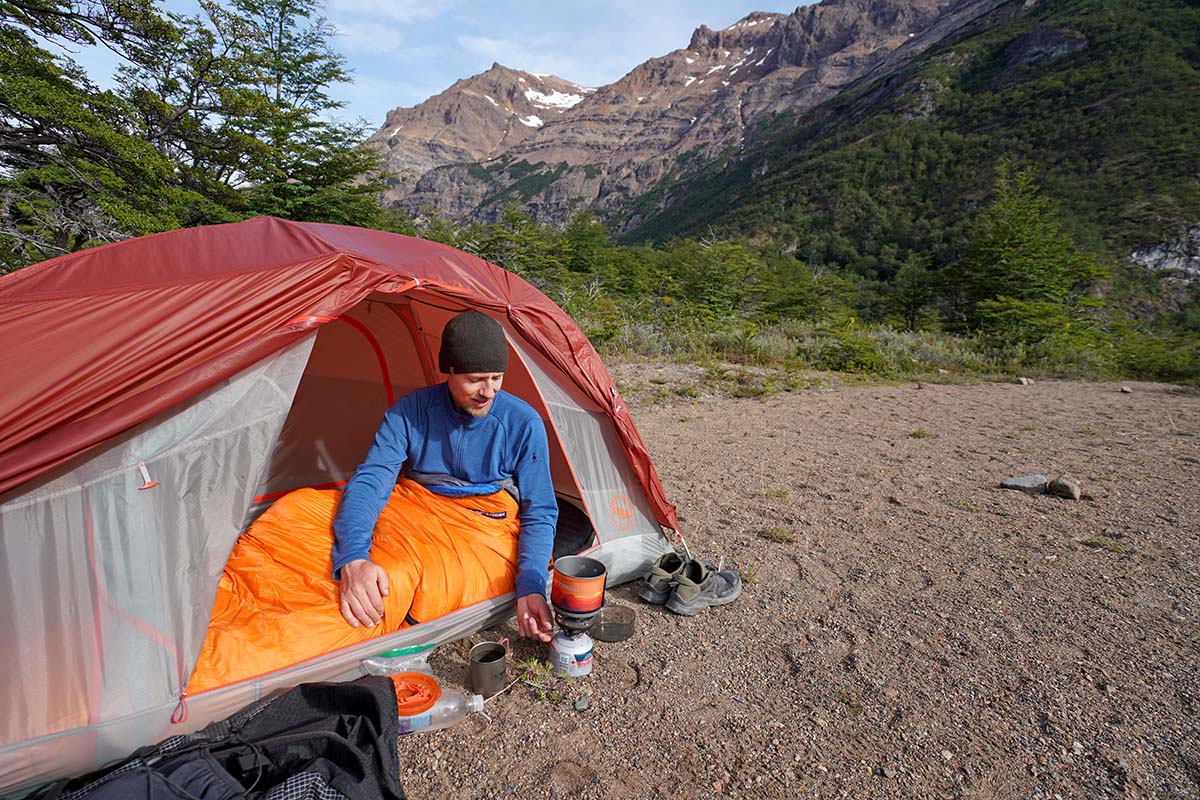 Smartwool 250 Merino baselayer (in tent)