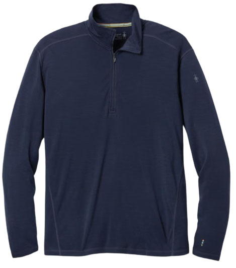 Smartwool Classic Thermal Merino Quarter-Zip Base Layer Top (deep navy)