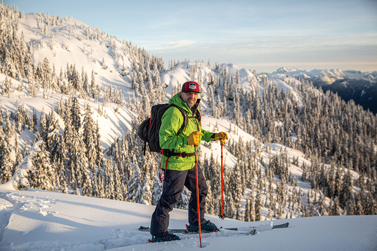 Ski apparel (in backcountry with Norrona Lofoten)