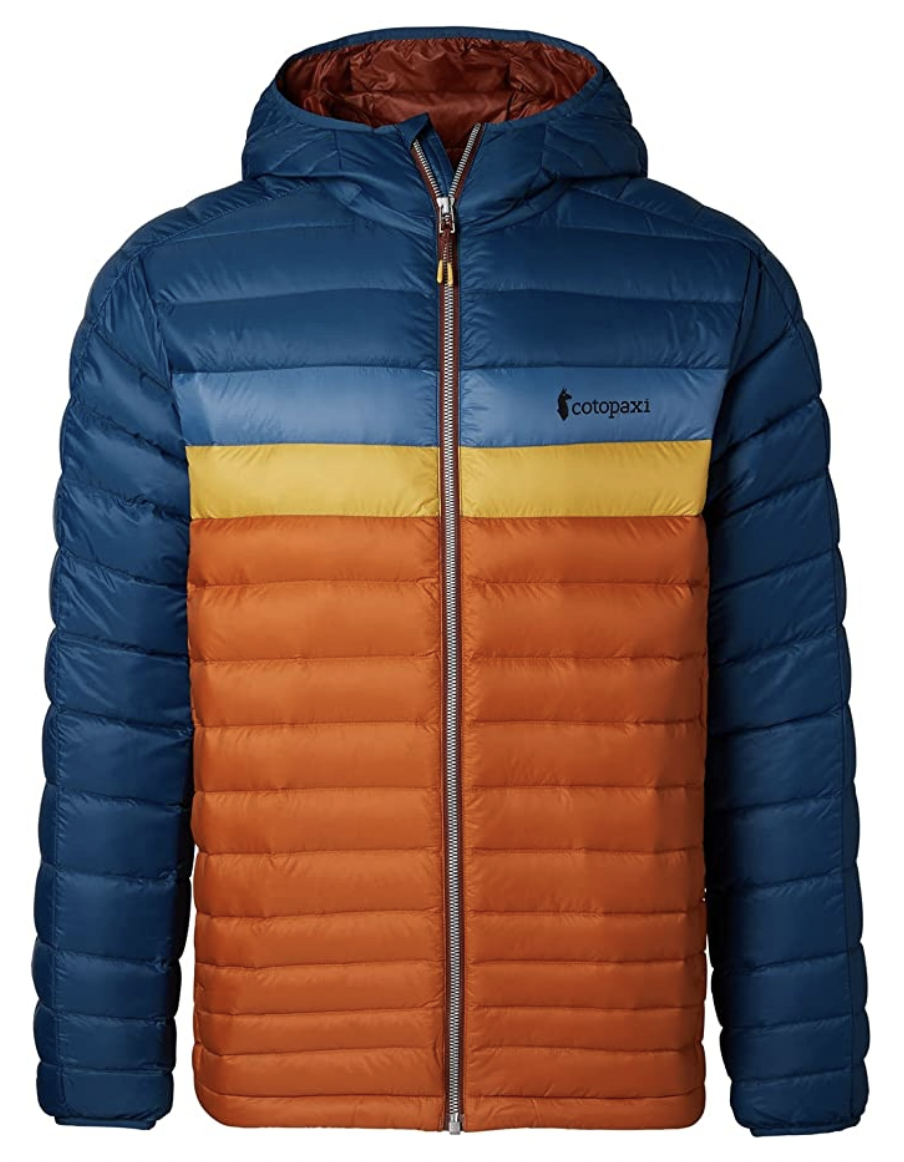 mens hooded down coat