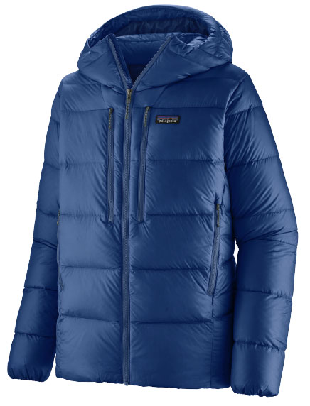 Patagonia Fitz Roy Down Hoody blue (best down jackets)