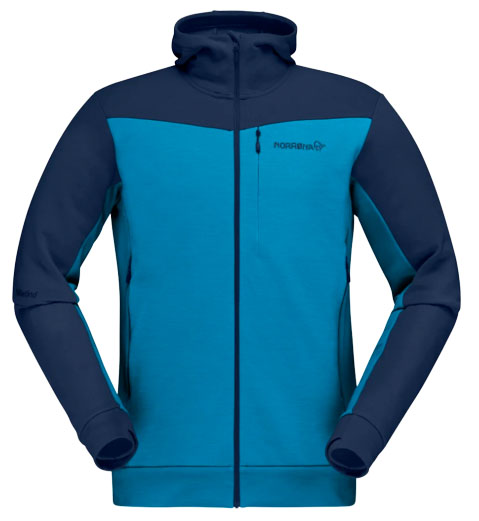 Norrøna Falketind Warmwool2 Hood fleece jacket (blue)