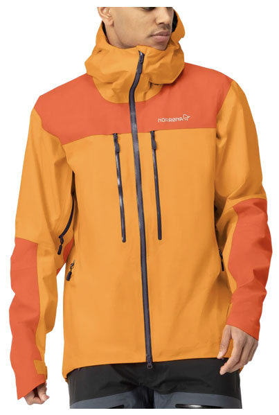 Norrona Trollveggen Gore-Tex Pro Light hardshell jacket (orange)