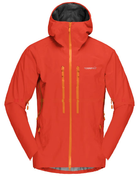 Norrona Trollveggen Gore-Tex Pro hardshell jacket (red)