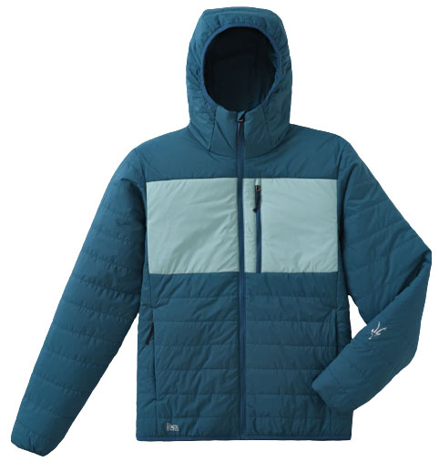 Ibex Wool Aire Hoodie blue (midlayers)