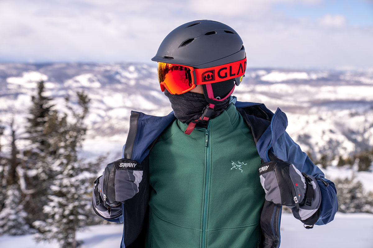 Midlayer (Arc'teryx Kyanite AR layered under ski shell)