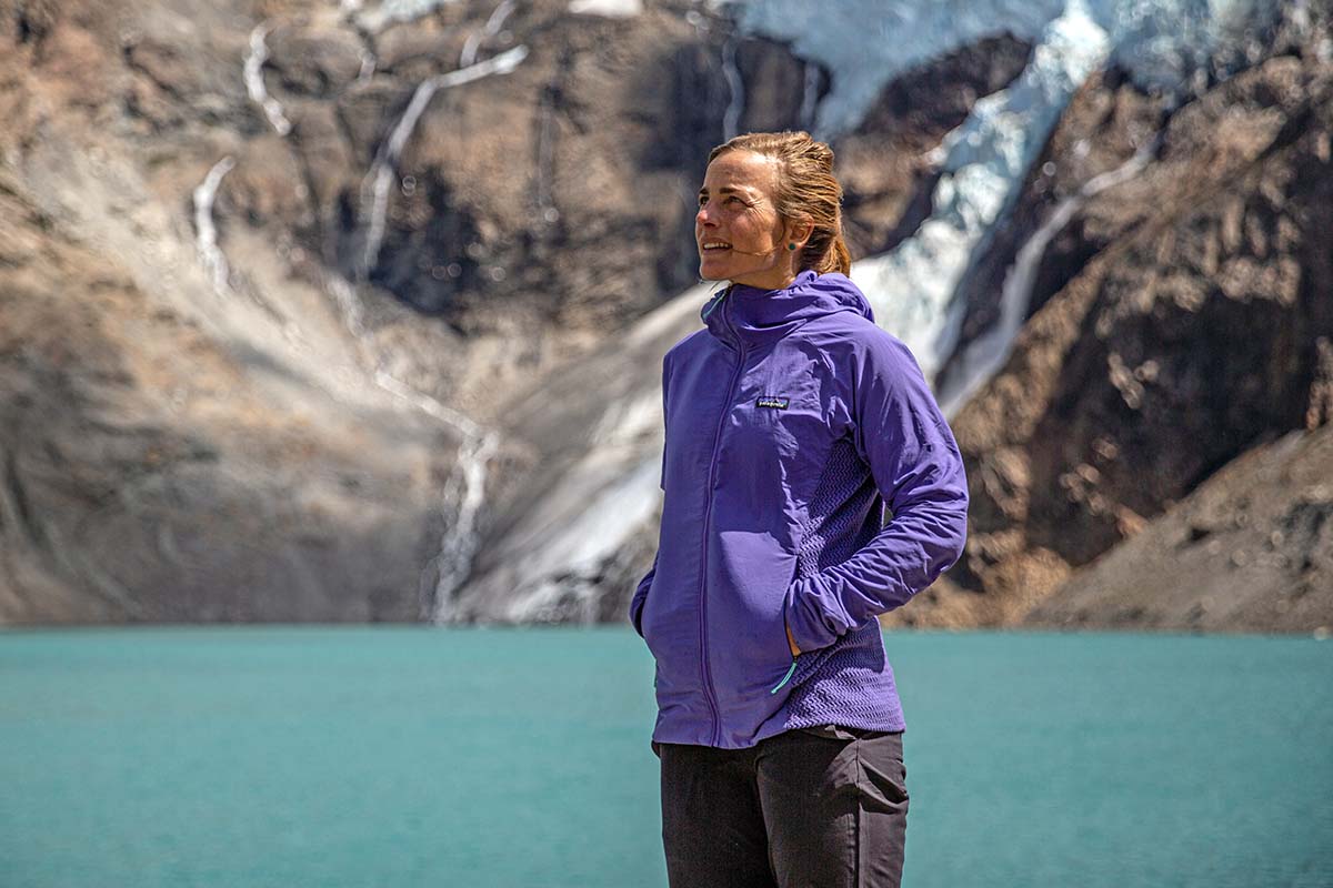 Patagonia Nano-Air Light Hybrid Hoody (at glacial lake)