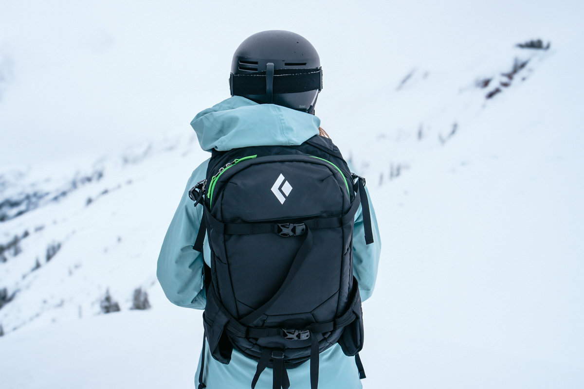 Ski backpacks (wearing the BD Dawn Patrol 32)