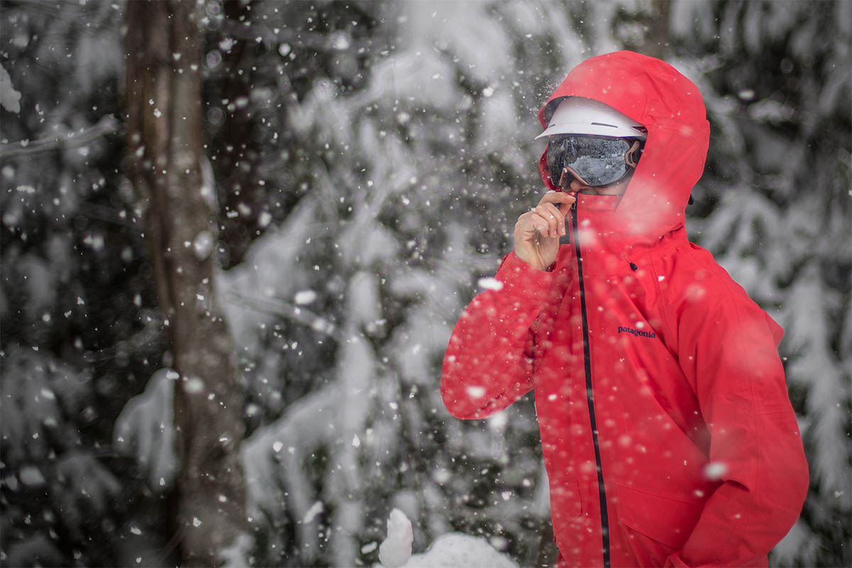 Ski jacket (Patagonia Snowbelle hood)