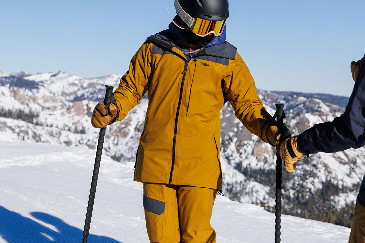 Ski jacket (closeup of Trew Gear Astoria)