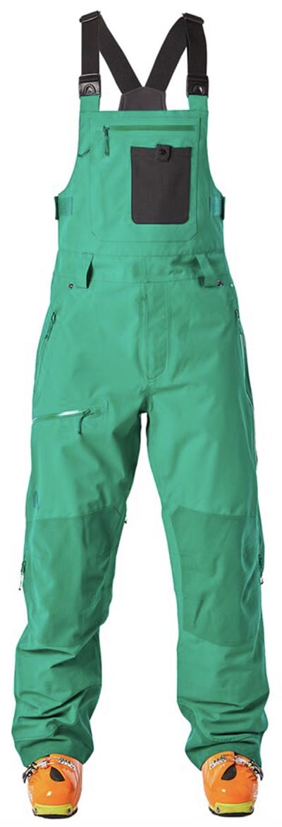 green snow bibs