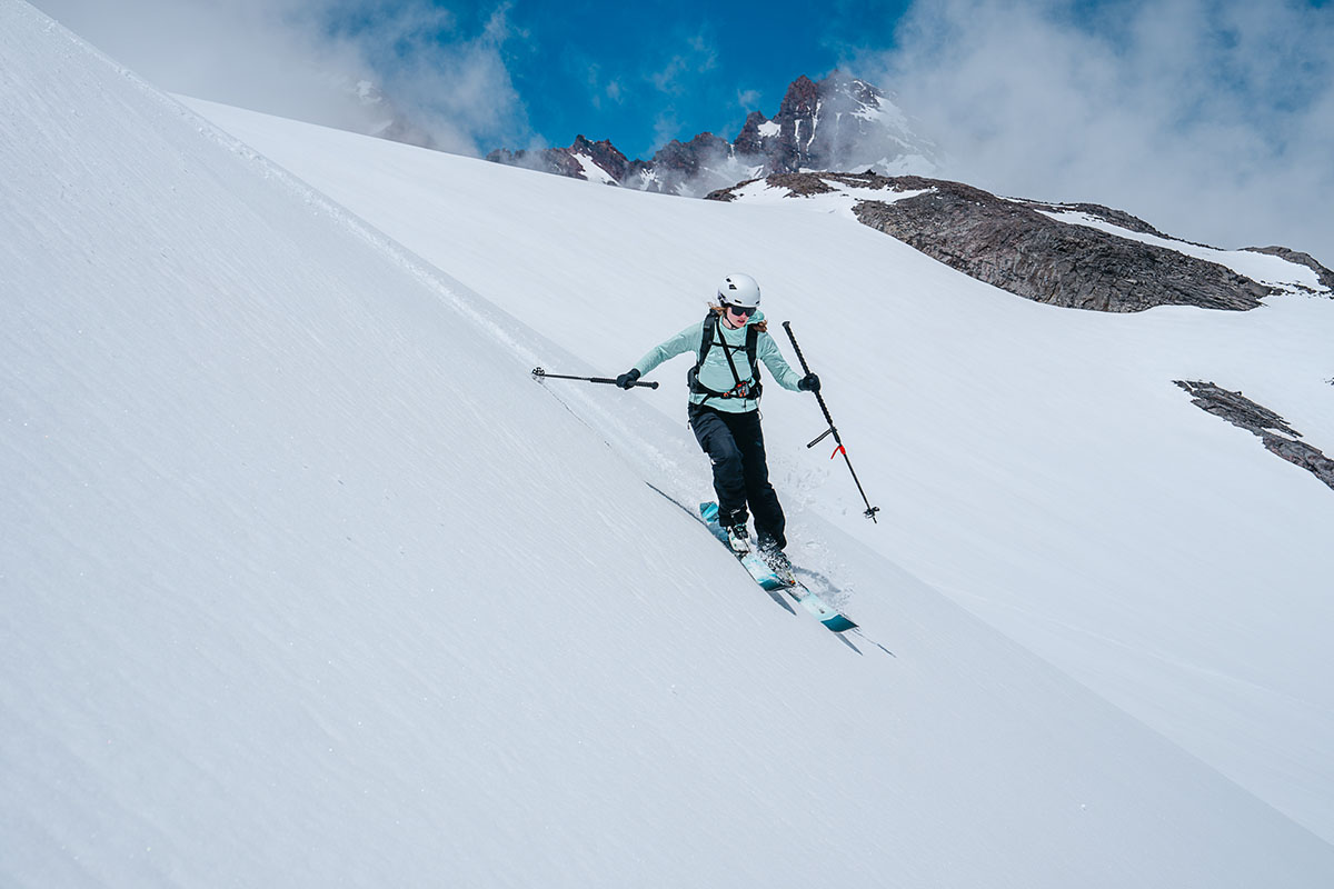 Ski poles (skiing downhill with Folkrm Wyeast)