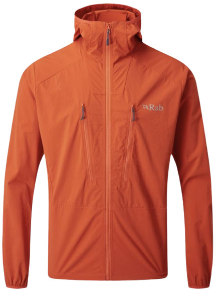 Rab Borealis windbreaker softshell jacket (red)