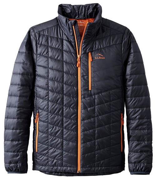 LL Bean Packaway synthetic jacket carbon navy