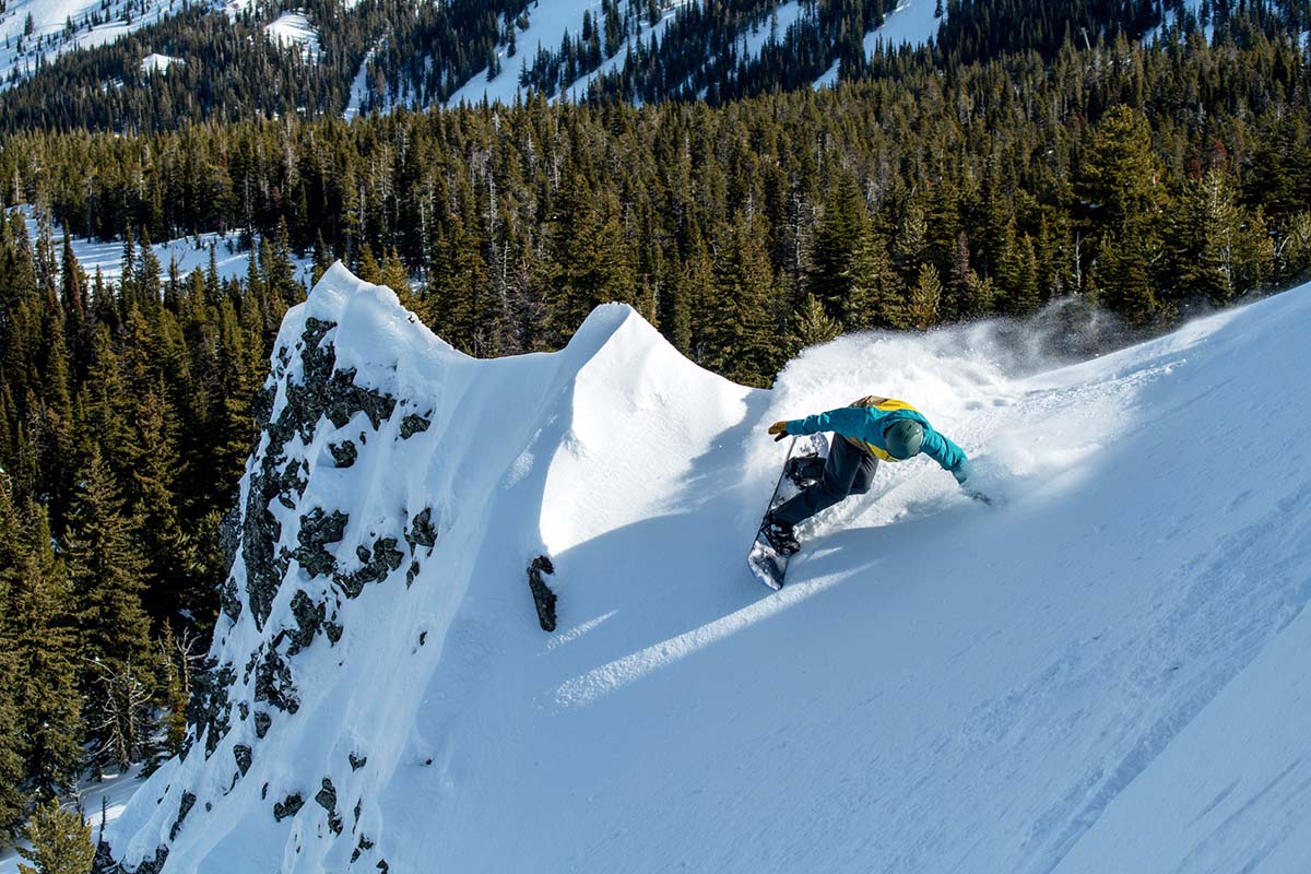 Snowboard Jacket (Burton AK sharp turn in powder)