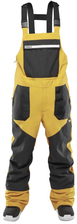 thirtytwo Basement Bibs (snowboarding bibs and pants yellow)