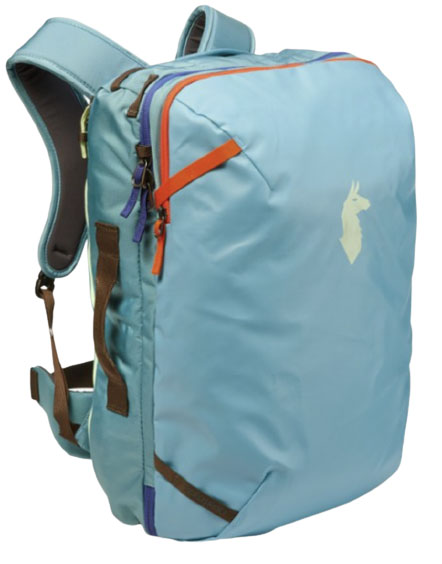 Cotopaxi Allpa 35L travel pack (light blue)