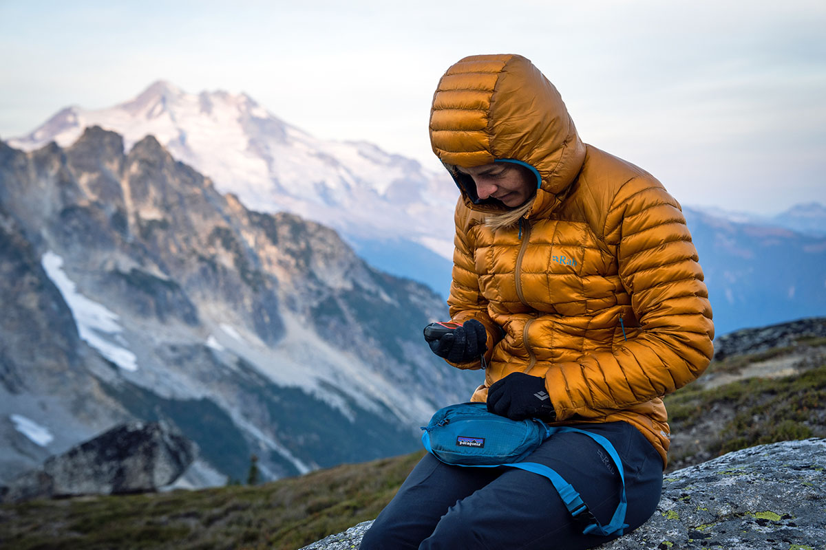 Fanny pack (in backcountry with Patagonia Ultralight Black Hole Mini)