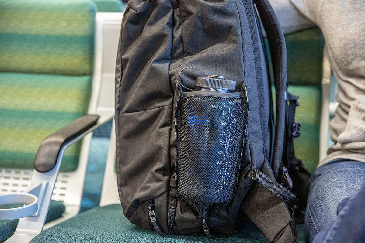 Travel backpack (water bottle pocket on Gregory Border Carry-On 40)
